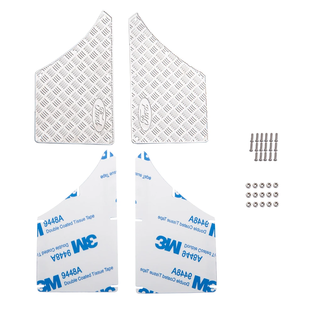 YEAHRUN 2pcs Metal Tail Protective Board Armor Guard For 1/10 RC TRAXXAS TRX4 Ford Bronco