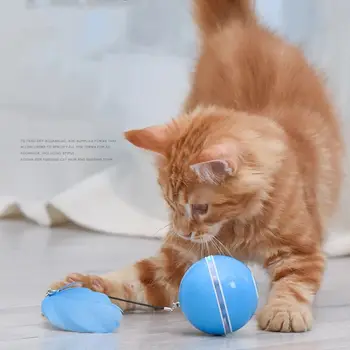 Smart Interactive Cat Toy LED Automatic Electric Rotating Movement Ball with Bell Feather Kitty Toys USB Rechargeable
Smart Interactive Cat Toy LED Automatic Electric Rotating Movement Ball with Bell Feather Kitty Toys USB Rechargeable