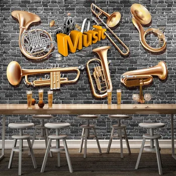 Dropship Colomac Black Wallpaper Heavy Metal Musical Instruments Wall Brick Wallpaper Nordic Photo Wall Mural Papel Parede 3d 
Dropship Colomac Black Wallpaper Heavy Metal Musical Instruments Wall Brick Wallpaper Nordic Photo Wall Mural Papel Parede 3d