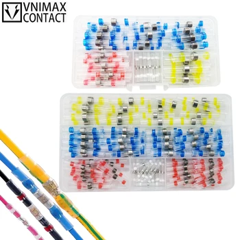 88/150/300Pcs Heat Shrink Butt Crimp Terminals Waterproof Solder Seal Electrical Butt Connectors Wire Cable Splice Terminal Kit
88/150/300Pcs Heat Shrink Butt Crimp Terminals Waterproof Solder Seal Electrical Butt Connectors Wire Cable Splice Terminal Kit