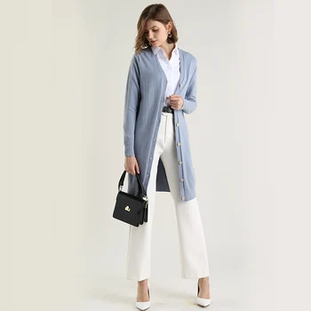 Knitwear Cardigan Women's Long Women's Sweater Jacket Autumn and Winter Wear Loose 2019 New Cashmere Sweater 
Knitwear Cardigan Women's Long Women's Sweater Jacket Autumn and Winter Wear Loose 2019 New Cashmere Sweater
