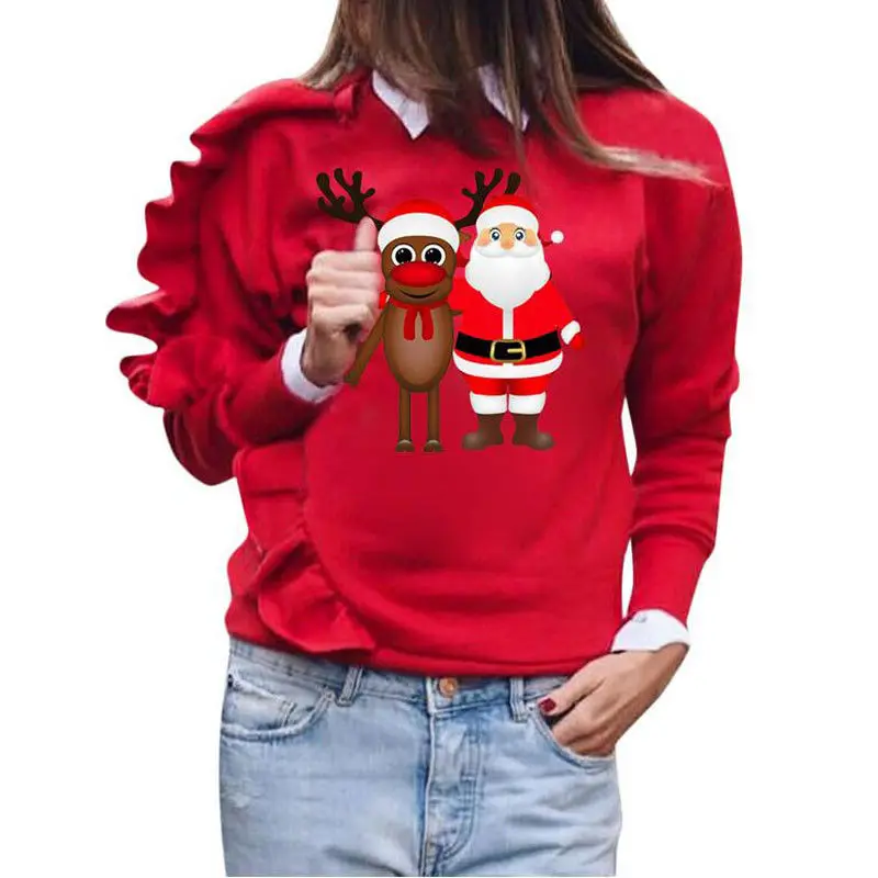 Fashion Christmas Women's Sweatshirt 2020 New Autumn/Winter Arrivals Jumper Hoodie Pullover Tops Happy New Year
Fashion Christmas Women's Sweatshirt 2020 New Autumn/Winter Arrivals Jumper Hoodie Pullover Tops Happy New Year
