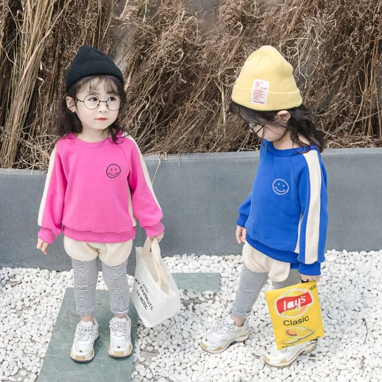 2020 Spring Clothing New Style Korean-style Female Baby Cotton Two-Piece Set Infants Child Cartoon Smiley Set Cute Childrenswear
2020 Spring Clothing New Style Korean-style Female Baby Cotton Two-Piece Set Infants Child Cartoon Smiley Set Cute Childrenswear