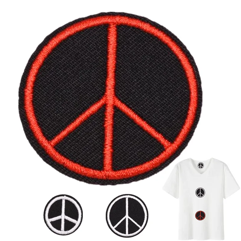 Iron on patches applique for clothing accessories embroidery patch peace sign Diy women baby clothes stickers parches naszywki
Iron on patches applique for clothing accessories embroidery patch peace sign Diy women baby clothes stickers parches naszywki