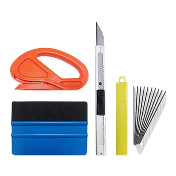 4Pcs Car Vinyl Wrap Film Squeegee Scraper Wrapping Tools Vehicle Sticker Installation Kit Cutter Knife Car Styling Accessories
4Pcs Car Vinyl Wrap Film Squeegee Scraper Wrapping Tools Vehicle Sticker Installation Kit Cutter Knife Car Styling Accessories