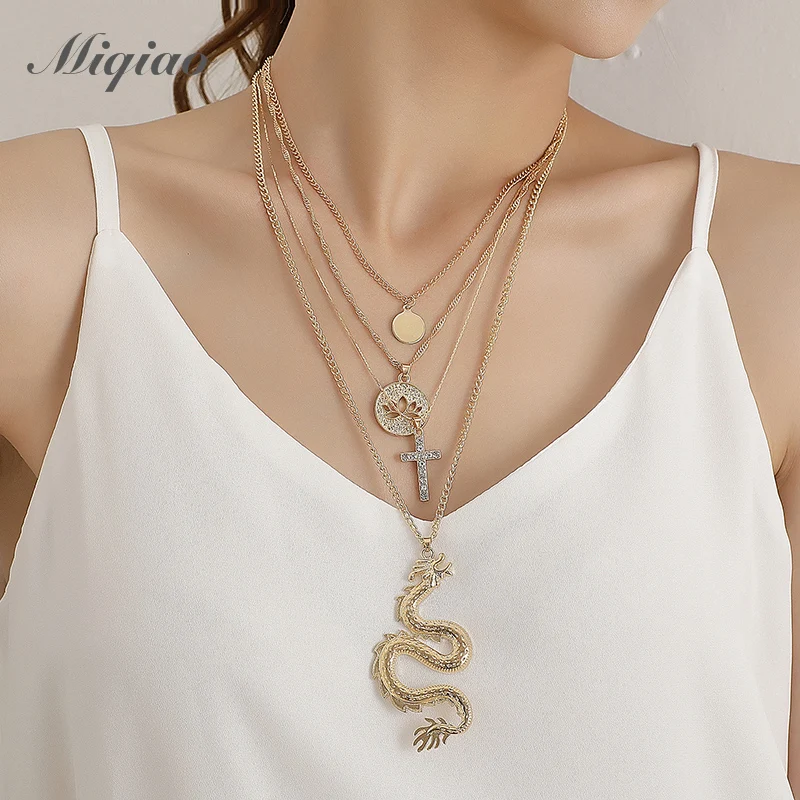 Miqiao aesthetic dragon necklaces for women cross crystal pendant necklace coin choker link chains fashion jewelry gifts atacado
Miqiao aesthetic dragon necklaces for women cross crystal pendant necklace coin choker link chains fashion jewelry gifts atacado