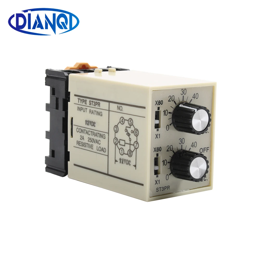 ST3PR electrical time relay Electronic Counter relays digital timer relay with socket base AC 36V 110V 380V 24V 12V
ST3PR electrical time relay Electronic Counter relays digital timer relay with socket base AC 36V 110V 380V 24V 12V