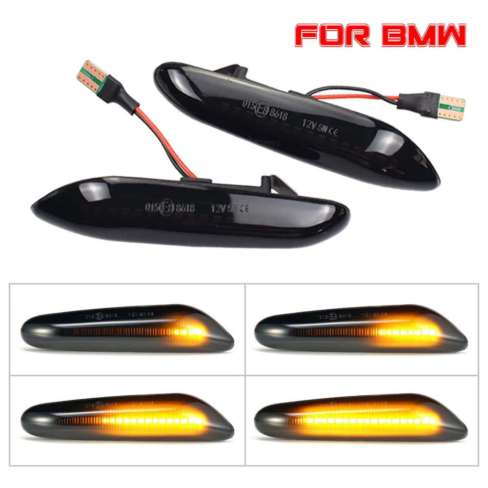 2pcs LED Side Wing Marker Dynamic Turn Signal Blinker Startup Breath Light For BMW E60 E61 E90 E91 E92 E93 E81 E82 E88 E46 X3 X1
2pcs LED Side Wing Marker Dynamic Turn Signal Blinker Startup Breath Light For BMW E60 E61 E90 E91 E92 E93 E81 E82 E88 E46 X3 X1