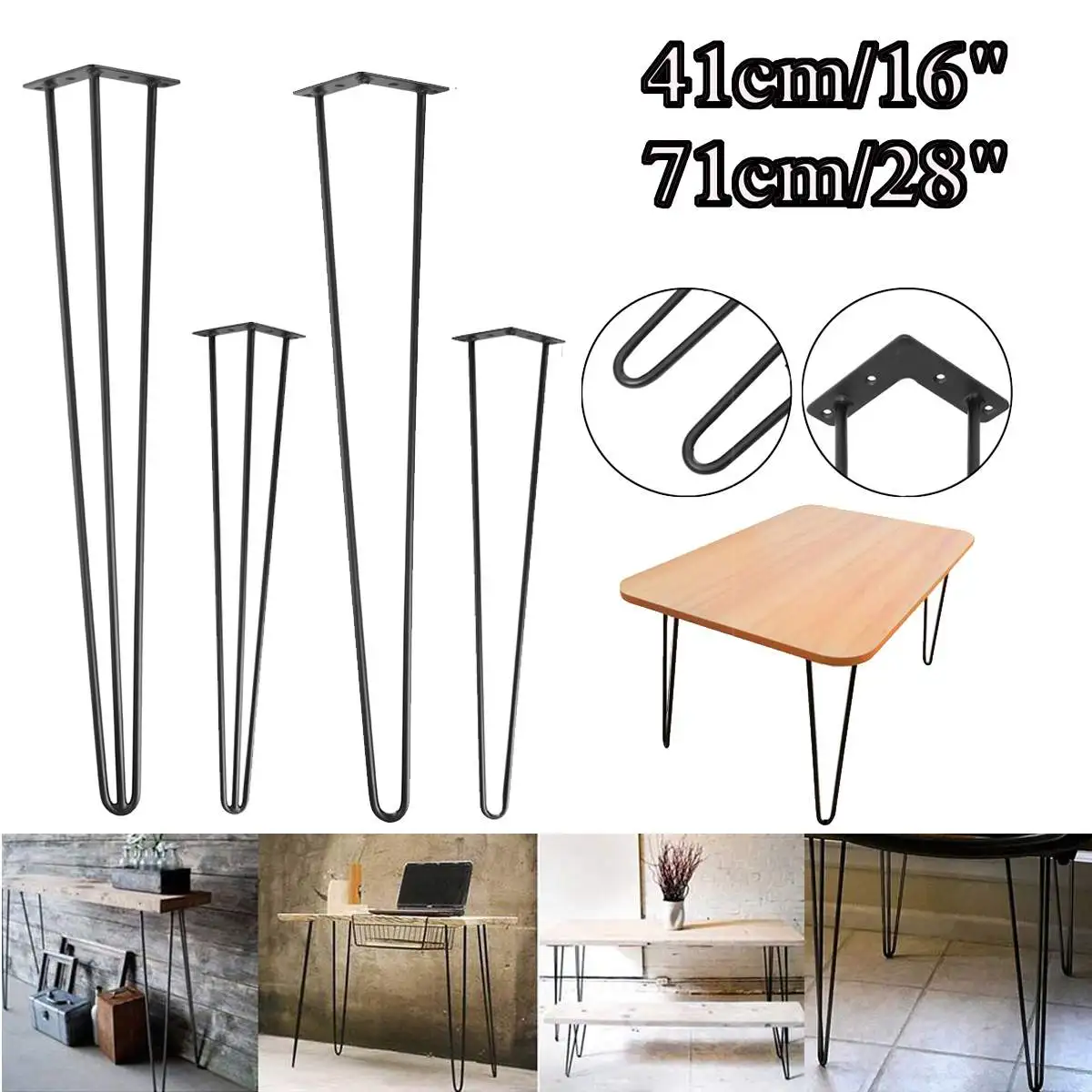 41cm 16 Inch/71cm IronMetal 2 Rod Table Legs Set Dining Desk Furniture Steel Tube Home Accessories DIY Furniture Repair Set
41cm 16 Inch/71cm IronMetal 2 Rod Table Legs Set Dining Desk Furniture Steel Tube Home Accessories DIY Furniture Repair Set