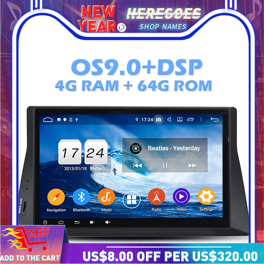 Android 10 0 + B 6B 8 Восьмиядерный автомобильный аудио DVD GPS радио RAM Bluetooth 5 WIFI ROM для Honda
