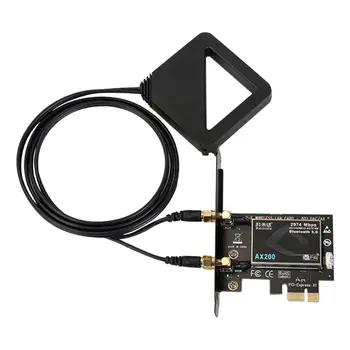 2400Mbps Dual Band Wireless Desktop PCIe For In tel AX200 Card 802.11ax 2.4G/5Ghz Bluetooth 5.0 PCI Express Wireles WiFi
2400Mbps Dual Band Wireless Desktop PCIe For In tel AX200 Card 802.11ax 2.4G/5Ghz Bluetooth 5.0 PCI Express Wireles WiFi