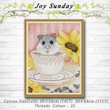 Mouse in the cup animal decor paintings 14CT 11CT counted cross stitch kits embroidery set Needlework Set chinese cross stitch
Mouse in the cup animal decor paintings 14CT 11CT counted cross stitch kits embroidery set Needlework Set chinese cross stitch