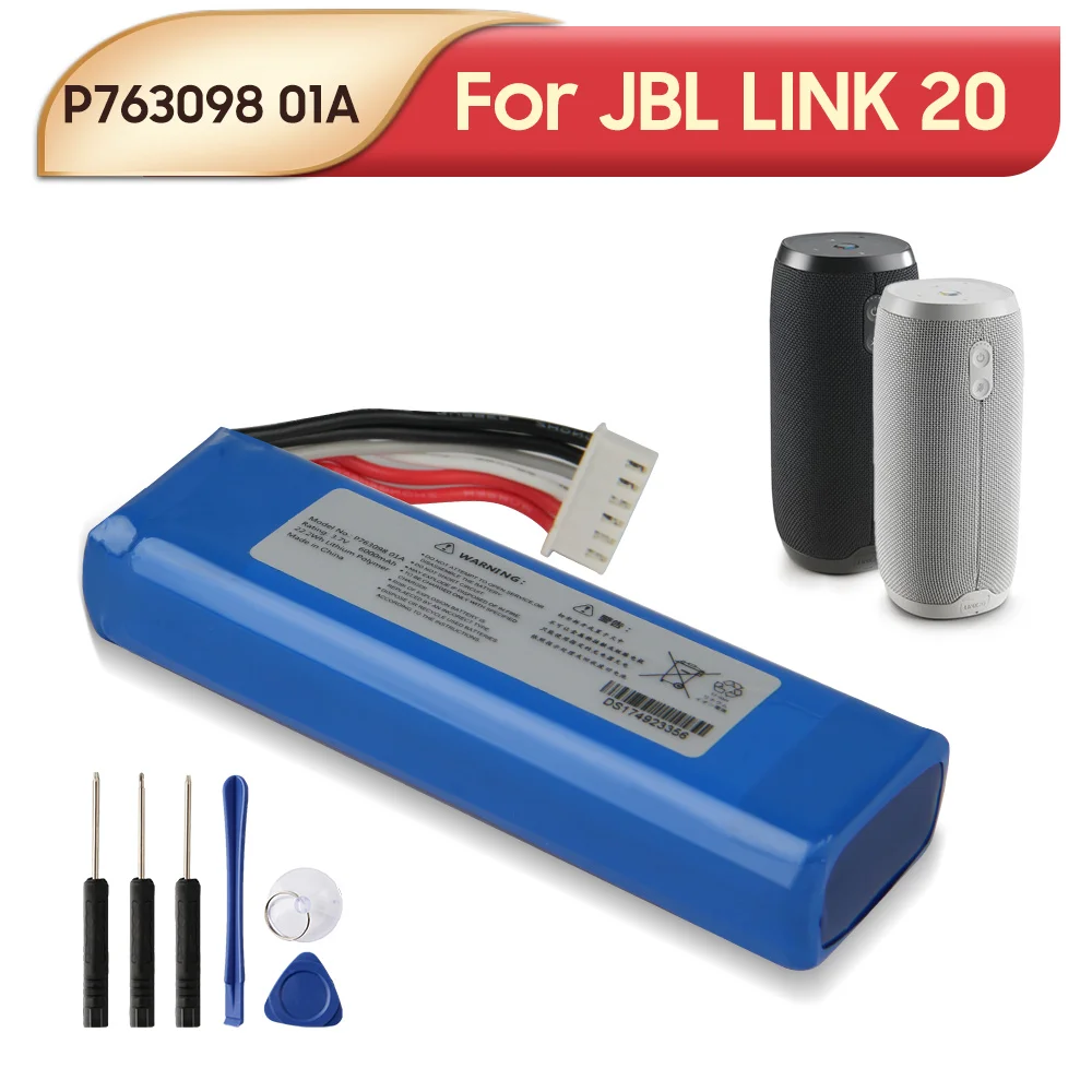 Оригинальный сменный аккумулятор P763098 01A для JBL Link 20 Link20 портативные аккумуляторы