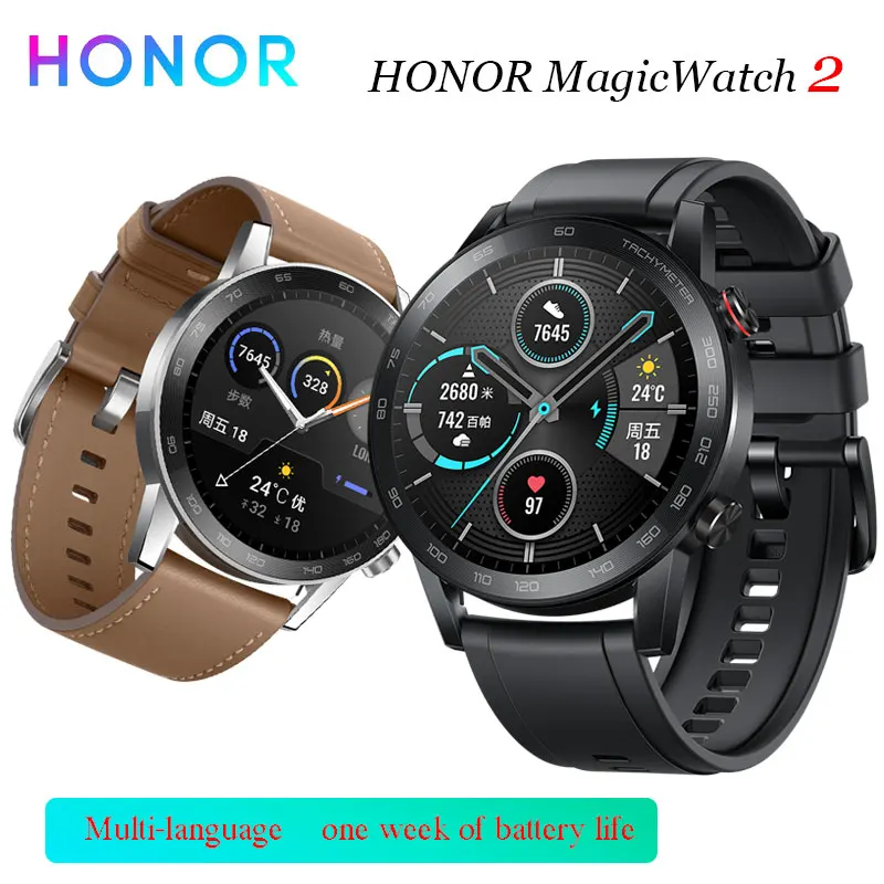 Спортивные Смарт часы Honor Magic Watch 2 46 мм два режима 5 1 Bluetooth звонки независимая