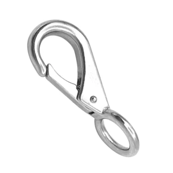 4x 316 Stainless Steel Boat Fixed Eye Spring Snap Hook Clip Carabiner for Keychain, Keyring/Camping/Fishing/Traveling/Hiking
4x 316 Stainless Steel Boat Fixed Eye Spring Snap Hook Clip Carabiner for Keychain, Keyring/Camping/Fishing/Traveling/Hiking