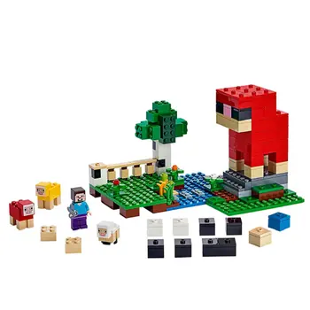 The Wool Farm Building Blocks With Steve Action Figures Compatible My World MinecraftINGlys Sets Toys 21153
The Wool Farm Building Blocks With Steve Action Figures Compatible My World MinecraftINGlys Sets Toys 21153