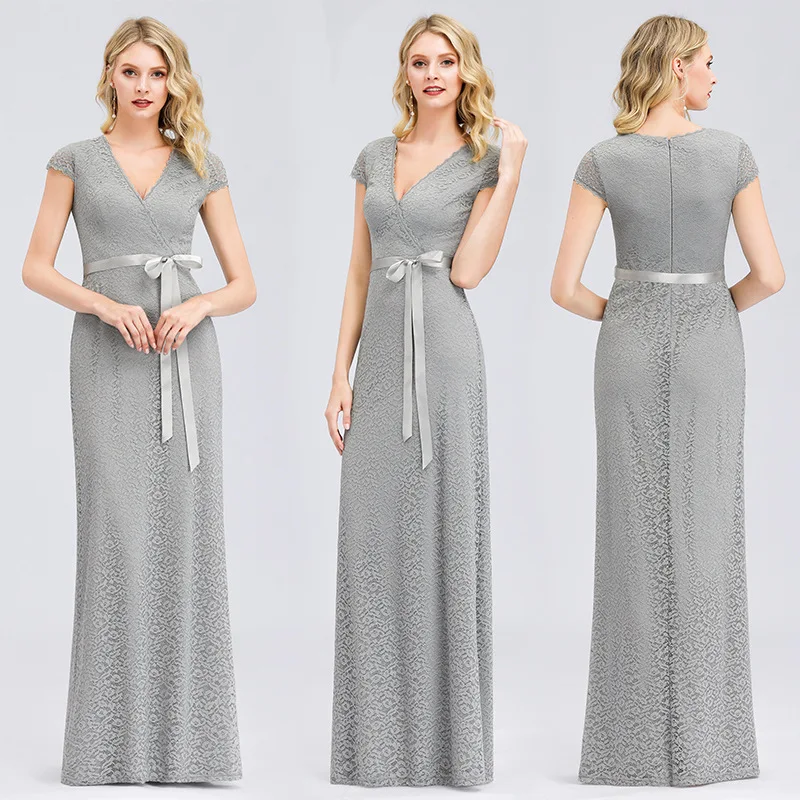 Evening Gown Europe And America Deep-V Small Cover Sleeve Elasticity Lace plus Bandage Cloth Elegant Generous Banquet Evening Go
Evening Gown Europe And America Deep-V Small Cover Sleeve Elasticity Lace plus Bandage Cloth Elegant Generous Banquet Evening Go