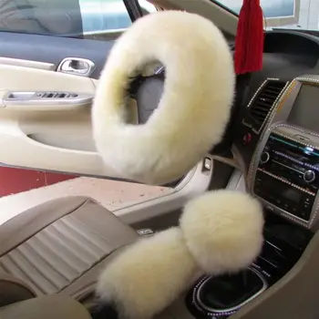 3Pcs Winter Warm Faux Fur Wool Handbrake Cover Gear Shift Hanging Sleeve Fluffy Thick Car Steering Wheel Simple Design
3Pcs Winter Warm Faux Fur Wool Handbrake Cover Gear Shift Hanging Sleeve Fluffy Thick Car Steering Wheel Simple Design