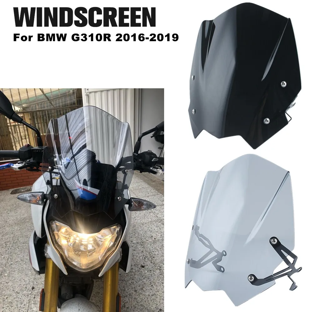 For BMW G310R 2016-2019 Windscreen Windshield Shield Screen With Mounting Bracket Wind Deflector Motorcycle Accessories
For BMW G310R 2016-2019 Windscreen Windshield Shield Screen With Mounting Bracket Wind Deflector Motorcycle Accessories