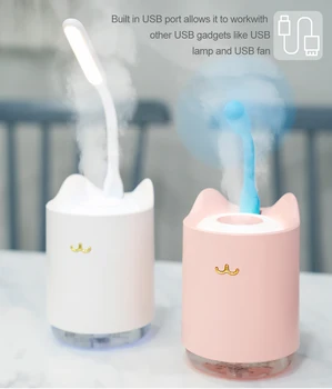Mini USB Air Humidifier Household Office Bedroom Desktop Humidifier with Colorful LED Lights 320ml Water Tank
Mini USB Air Humidifier Household Office Bedroom Desktop Humidifier with Colorful LED Lights 320ml Water Tank