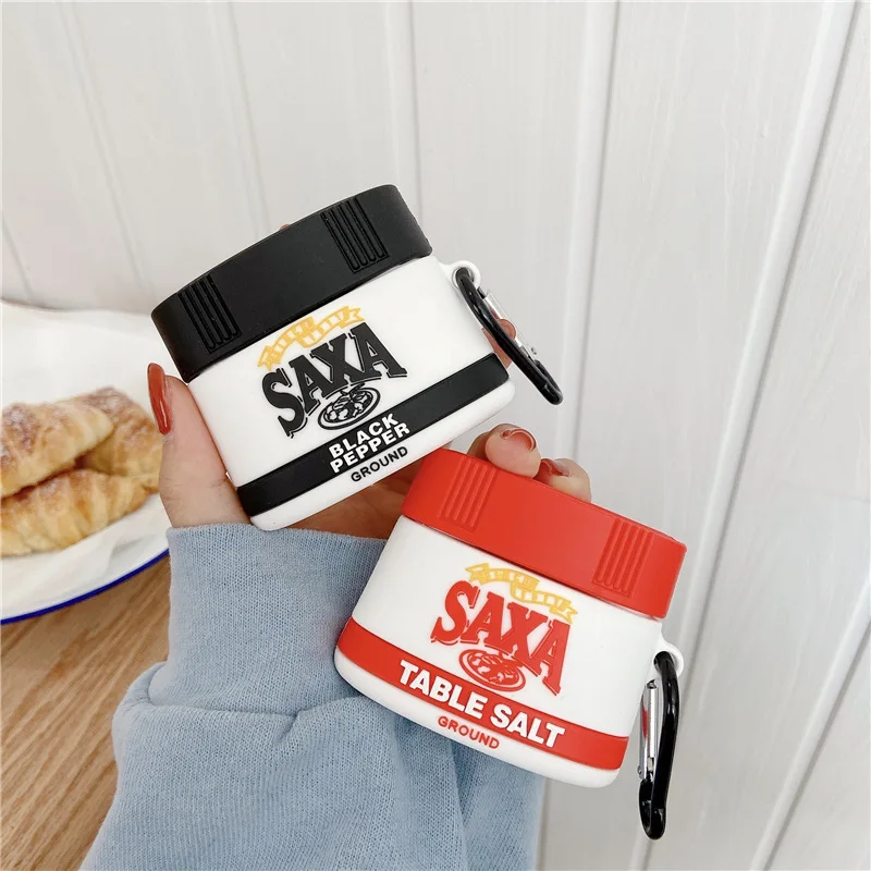 For AIrpods Case,SAXA Table Salt Case For Airpods 1/2 Case,Soft Silicone Earphone Headphone Cover For Airpods Pro Case
For AIrpods Case,SAXA Table Salt Case For Airpods 1/2 Case,Soft Silicone Earphone Headphone Cover For Airpods Pro Case