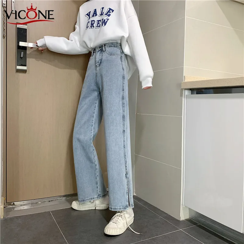 VICONE Spring Clothing Korean-style 2020 New High-waisted Slimming Versatile Wide-Leg Cowboy Trousers Women's Fashion Jeans
VICONE Spring Clothing Korean-style 2020 New High-waisted Slimming Versatile Wide-Leg Cowboy Trousers Women's Fashion Jeans