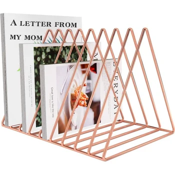 Iron File Record Rack Triangle Book Magzine Holder Desk Record Storage Organizer
Iron File Record Rack Triangle Book Magzine Holder Desk Record Storage Organizer