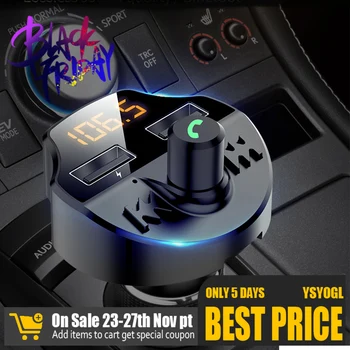Car Accesiores T66 Fm Transmitter Bluetooth 5.0 Car Mp3 Player Modulator Adapter Dual USB Smart Chip Car Charger Fm Transmitter
Car Accesiores T66 Fm Transmitter Bluetooth 5.0 Car Mp3 Player Modulator Adapter Dual USB Smart Chip Car Charger Fm Transmitter