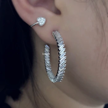 Gold&Silver Color Round Hoop Earrings For Women Geometric Zirconia Punk Black Circle Crystal Earring Girls Fashion Party Jewelry 
Gold&Silver Color Round Hoop Earrings For Women Geometric Zirconia Punk Black Circle Crystal Earring Girls Fashion Party Jewelry