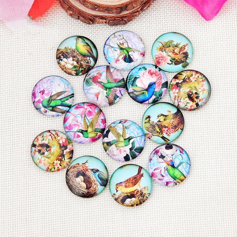 10 Pcs Random Mix Birds Pattern Round Glass Cabochon Necklace DIY Glass Patch Dome Flat Back Jewelry Findings
10 Pcs Random Mix Birds Pattern Round Glass Cabochon Necklace DIY Glass Patch Dome Flat Back Jewelry Findings