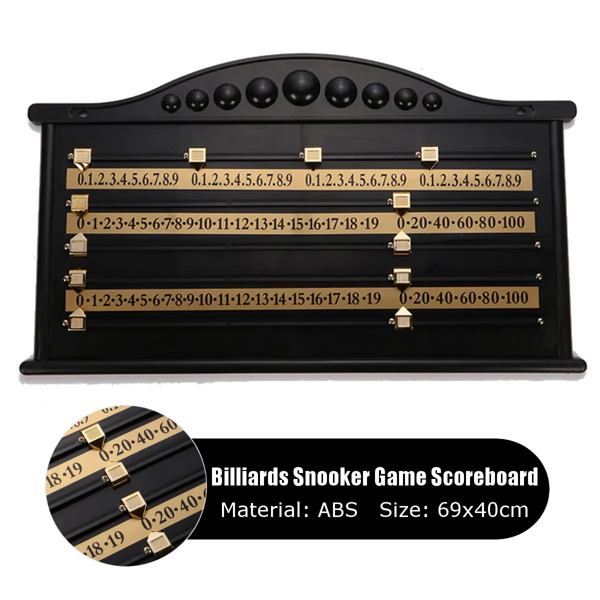 Plastic Billiards Scoreboard Snooker Game Scorer Board Calculation Number Accumulate Score Billiards Accessories 69x40x1.4cm
Plastic Billiards Scoreboard Snooker Game Scorer Board Calculation Number Accumulate Score Billiards Accessories 69x40x1.4cm