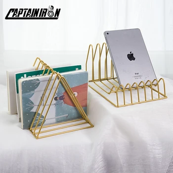 CAPTAINIRON Home Storage Holder for Books Magazine Iron Triangle Book Stand Storage Rack for Office Home Decor Metal Decoration
CAPTAINIRON Home Storage Holder for Books Magazine Iron Triangle Book Stand Storage Rack for Office Home Decor Metal Decoration