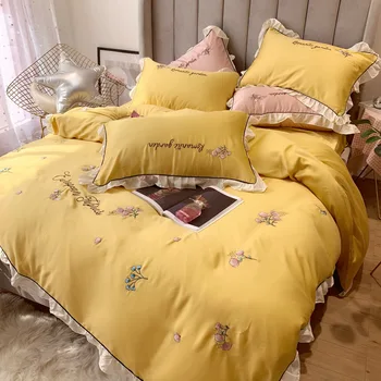 Spring and Summer 60 Double-Sided Tencel Four-piece Set Embroidery Lace Flounced Online Celebrity Princess Style Viscose Sheet Q
Spring and Summer 60 Double-Sided Tencel Four-piece Set Embroidery Lace Flounced Online Celebrity Princess Style Viscose Sheet Q