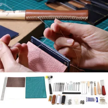 New 6/18/27/42pcs Leather Craft Sewing Punch Tool Kit Set Cutter Carving Working Stitching Leathercraft Tool Sets
New 6/18/27/42pcs Leather Craft Sewing Punch Tool Kit Set Cutter Carving Working Stitching Leathercraft Tool Sets