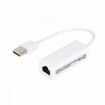 USB 2.0 To RJ45 LAN Ethernet Network Card Adapter 10/100Mbps for Windows 7/8/10/VISTA Network Cable Coverter for PC Laptop
USB 2.0 To RJ45 LAN Ethernet Network Card Adapter 10/100Mbps for Windows 7/8/10/VISTA Network Cable Coverter for PC Laptop