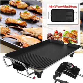Non Stick Electric BBQ Grill Baking Pan Kitchen Countertop Barbecue Grill Machine Portable Indoor Outdoor BBQ Tools 110V 1700W
Non Stick Electric BBQ Grill Baking Pan Kitchen Countertop Barbecue Grill Machine Portable Indoor Outdoor BBQ Tools 110V 1700W