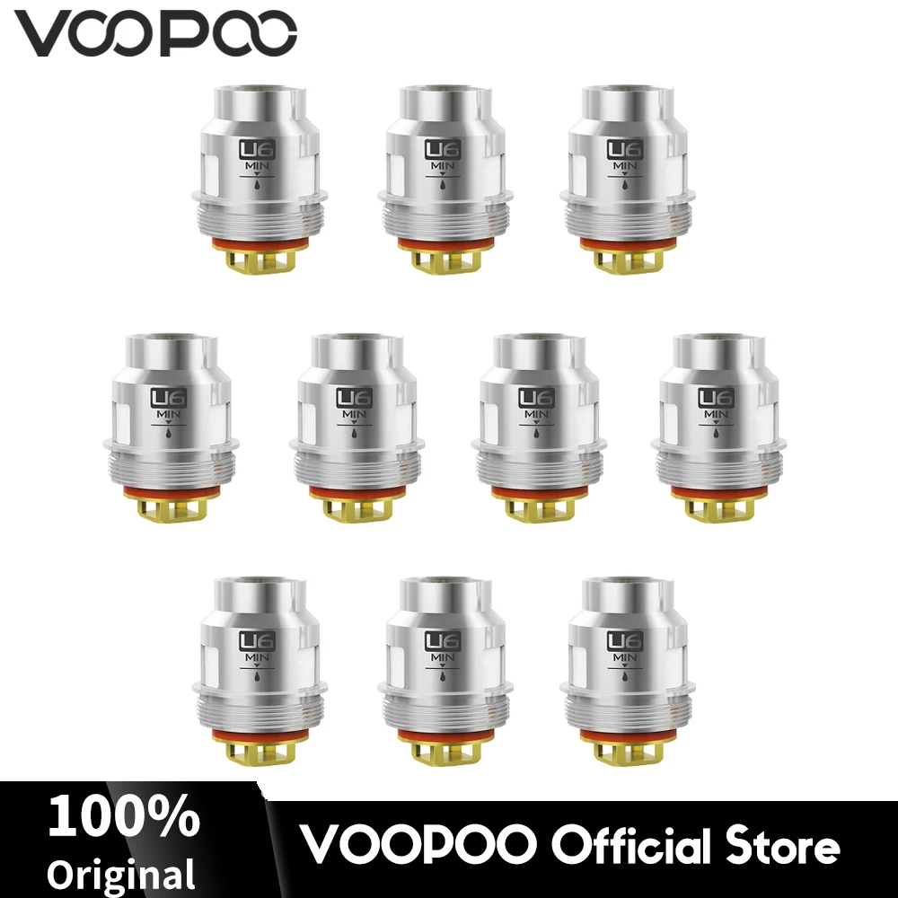 U6 Original VOOPOO Uforce U6 Sextuple Coils 0.15ohm Replacement Coil Head UFORCE Tank DRAG CALIBER MOD PEN E Cigarette Cores
U6 Original VOOPOO Uforce U6 Sextuple Coils 0.15ohm Replacement Coil Head UFORCE Tank DRAG CALIBER MOD PEN E Cigarette Cores