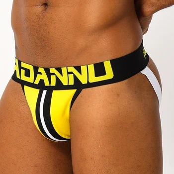 Sexy Gay Men Underwear Jock Strap Stripe Thong Jockstrap Mens Thongs G Strings Sissy Lingerie Panties Under Wear U Pouch AD165
Sexy Gay Men Underwear Jock Strap Stripe Thong Jockstrap Mens Thongs G Strings Sissy Lingerie Panties Under Wear U Pouch AD165