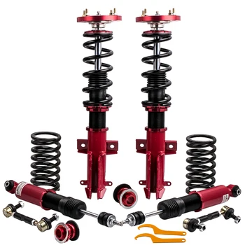 24 Ways Adjustable Damper Coilovers Suspension Shocks for Ford Mustang 4th Convertible Sedan 2005-2014 Adjustable Height
24 Ways Adjustable Damper Coilovers Suspension Shocks for Ford Mustang 4th Convertible Sedan 2005-2014 Adjustable Height
