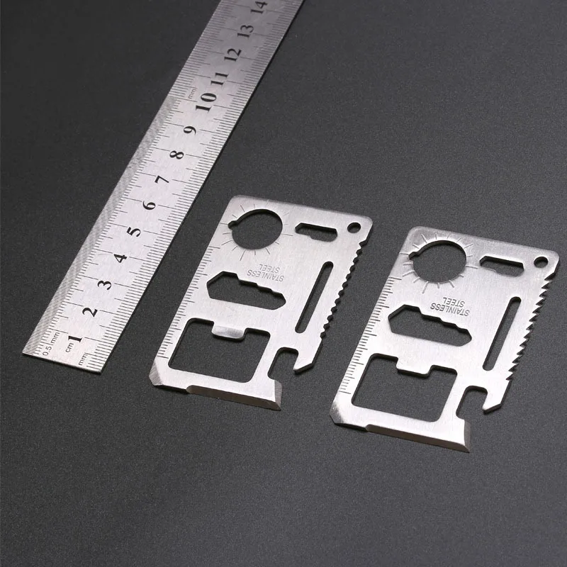 7cm Creative Multifunctional Mini Tool Card 11 Functions Swiss Card Knife Universal Life Saving Multifunctional Card Knife
7cm Creative Multifunctional Mini Tool Card 11 Functions Swiss Card Knife Universal Life Saving Multifunctional Card Knife
