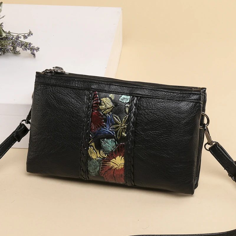 Vintage Women Handbags Genuine Leather Shoulder Bags Purses Crossbody Clutch Luxury Wrist Clutch Bag 2020 Colorful Small Black
Vintage Women Handbags Genuine Leather Shoulder Bags Purses Crossbody Clutch Luxury Wrist Clutch Bag 2020 Colorful Small Black
