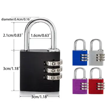 LT303 Solid 3-Digit Combination Security Padlock Resettable Lock Aluminum Alloy Waterproof Keyless Lock Suitable Storage
LT303 Solid 3-Digit Combination Security Padlock Resettable Lock Aluminum Alloy Waterproof Keyless Lock Suitable Storage