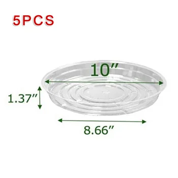 20PCS Flower Pot Tray 6-12inch Garden Transparent Plant Saucer Round Flower Pot Tray PET Without Pots
20PCS Flower Pot Tray 6-12inch Garden Transparent Plant Saucer Round Flower Pot Tray PET Without Pots