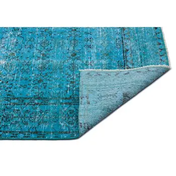Handmade Turquoise Vintage Overdyed Turkish Area Rug 200x287 Cm-6'7''X9'5''
Handmade Turquoise Vintage Overdyed Turkish Area Rug 200x287 Cm-6'7''X9'5''