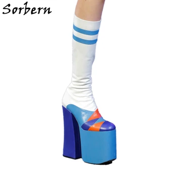 Sorbern Luxury Chunky Heel Boots Mid Calf Thick Platform Mid Calf Ladies Boot Runway Shoes Patched Colors Custom Multi Color
Sorbern Luxury Chunky Heel Boots Mid Calf Thick Platform Mid Calf Ladies Boot Runway Shoes Patched Colors Custom Multi Color