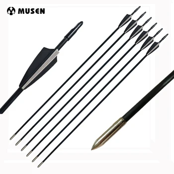 30 Inches Fiberglass Arrow Spine 800 Diameter 6mm Black White Feathers for Recurve Bow Archery Hunting Shooting
30 Inches Fiberglass Arrow Spine 800 Diameter 6mm Black White Feathers for Recurve Bow Archery Hunting Shooting