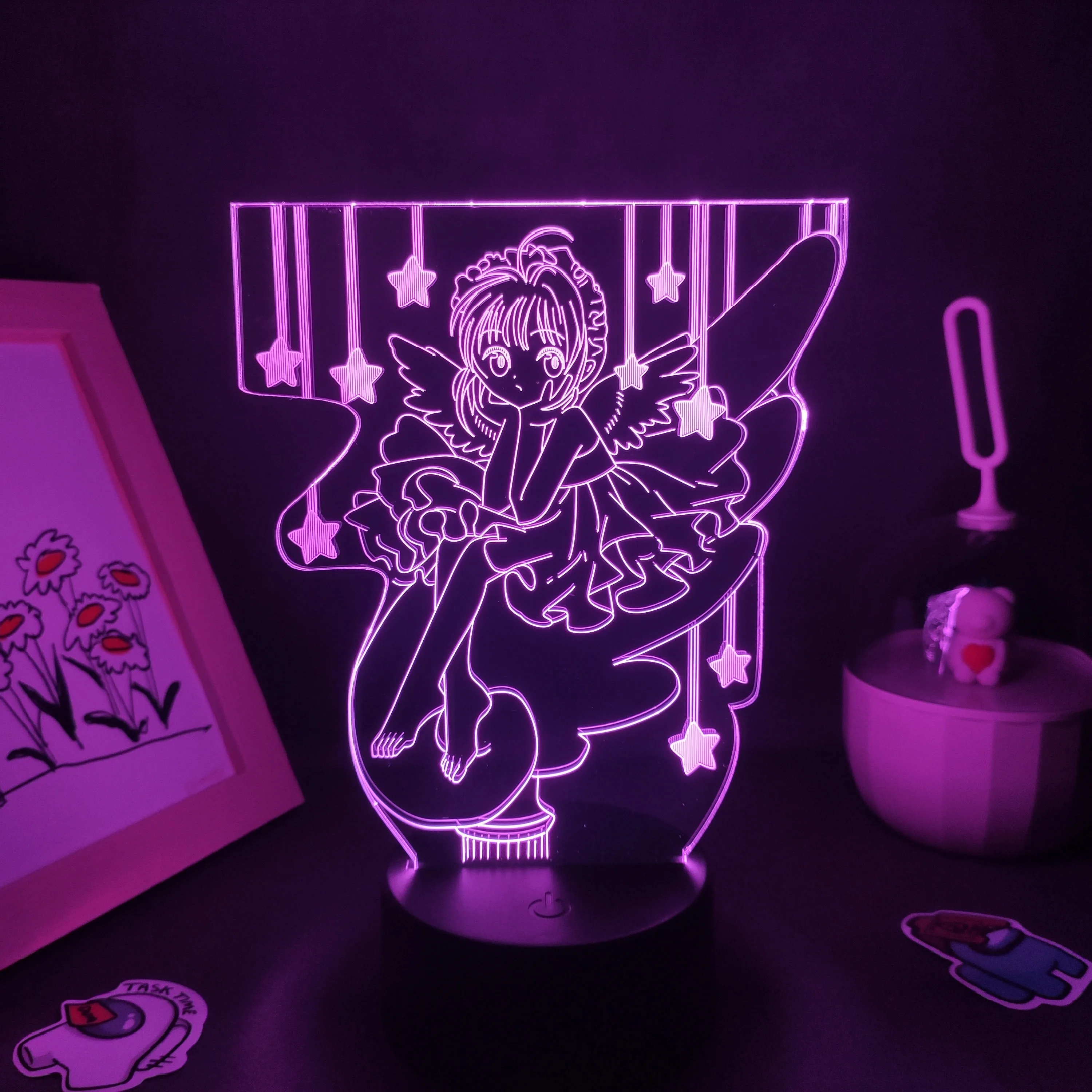 Cardcaptor Sakura Anime Figure 3D Led Lamps RGB Night Lights Manga Cool Gifts For Friends Bedroom Bedside Table Desk Decoration
Cardcaptor Sakura Anime Figure 3D Led Lamps RGB Night Lights Manga Cool Gifts For Friends Bedroom Bedside Table Desk Decoration