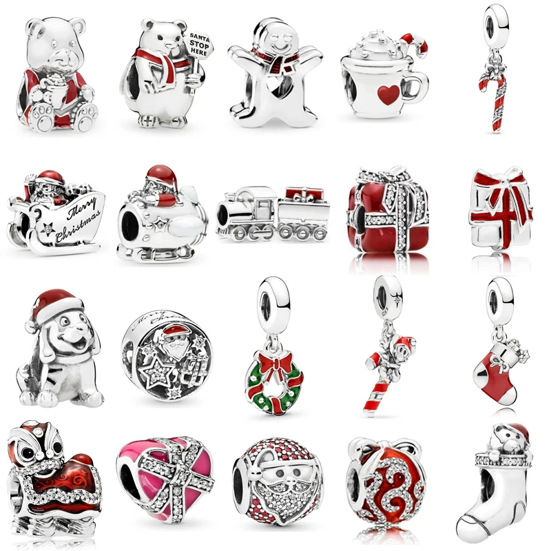 925 Sterling Silver Multi Style Santa Claus Charms Christmas Gift Box Dangle Charm Beads Fit Pandora Original Charm Bracelets
925 Sterling Silver Multi Style Santa Claus Charms Christmas Gift Box Dangle Charm Beads Fit Pandora Original Charm Bracelets