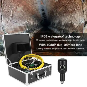 7in DVR 1080P Dual Camera IP68 Waterproof with 50Meters Cable Underground Pipe Inspection System 100-240V cameras
7in DVR 1080P Dual Camera IP68 Waterproof with 50Meters Cable Underground Pipe Inspection System 100-240V cameras