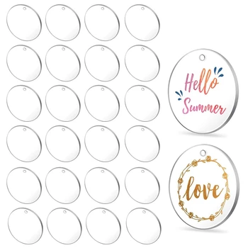 50Pcs Clear Keychains for Vinyl,Acrylic Transparent Circle Discs Acrylic Blanks Keychain Bulk for DIY Keychain,Crafting
50Pcs Clear Keychains for Vinyl,Acrylic Transparent Circle Discs Acrylic Blanks Keychain Bulk for DIY Keychain,Crafting